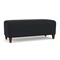 Lesro Siena Lounge Reception Loveseat Bench, Walnut, MD Black Upholstery SN6001 - alternate 1
